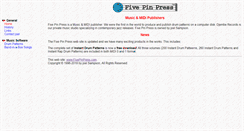 Desktop Screenshot of fivepinpress.com
